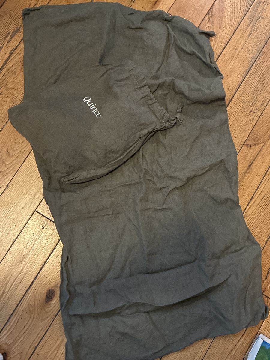 Quince Linen King Sham Pillow Covers