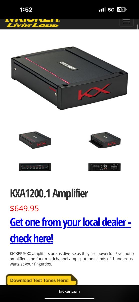 Kicker Kx 1200.1