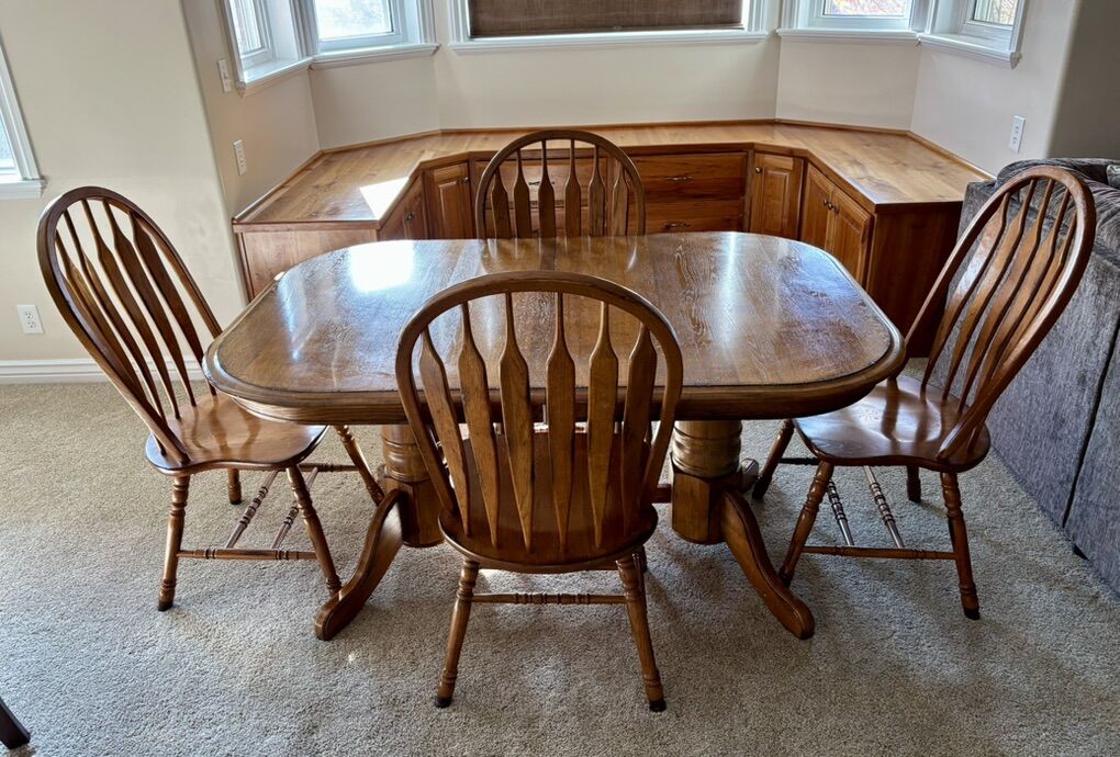 Big Beautiful real wood dining set