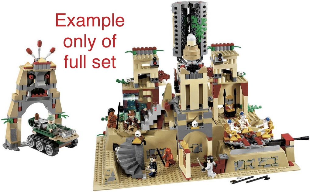LEGO TEMPLE OF THE CRYSTAL SKULL Indiana