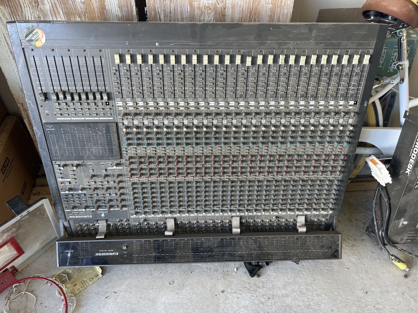 Behringer Eurodesk MX 8000 Mixing Console + 400W Power Supply - As-Is OBO