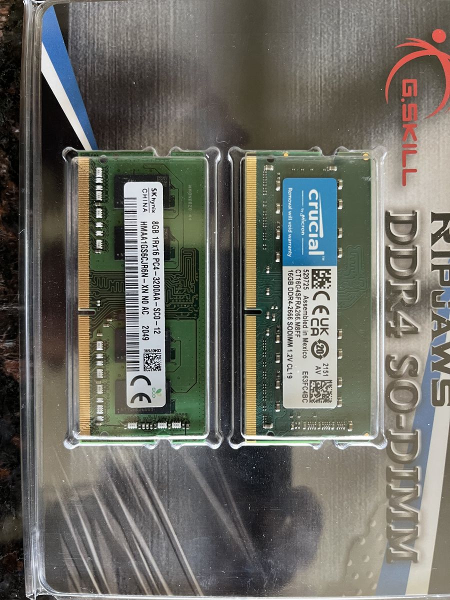 16+8 DDR4 Ram