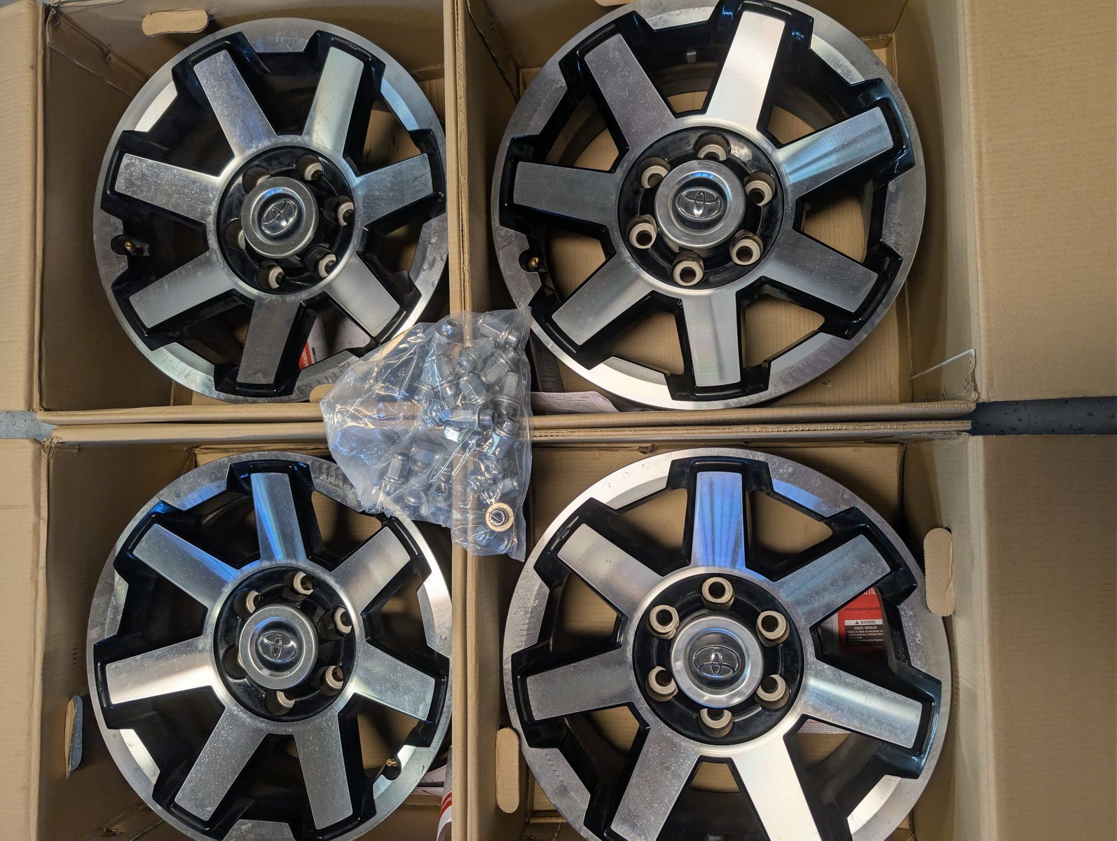 Toyota 4 Rims 17in from 4 runner, 5th Gen