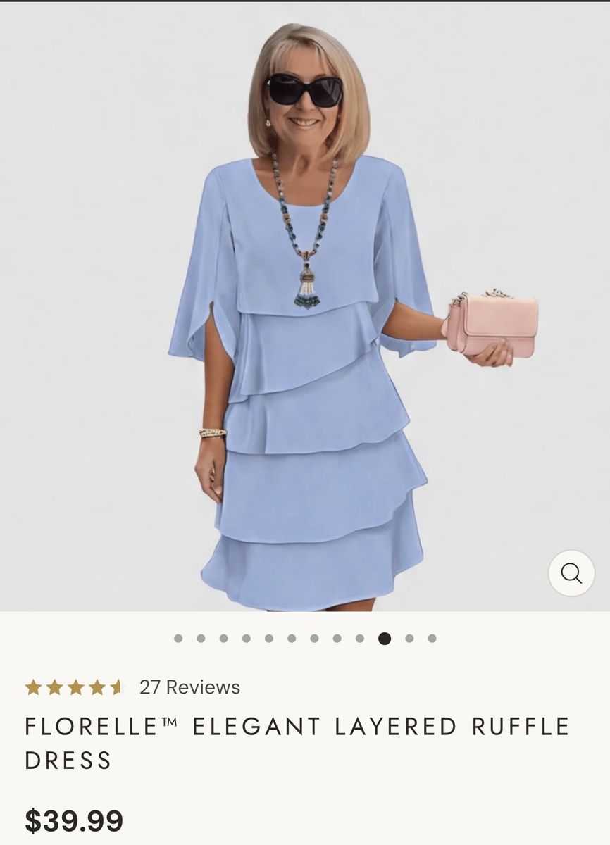 Blue Ruffle Dress