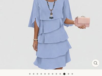 Blue Ruffle Dress