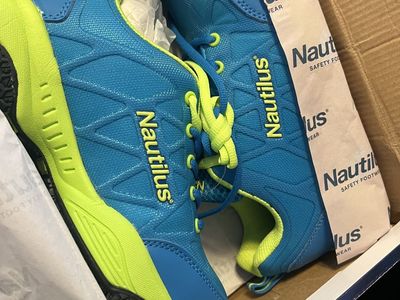 Nautilus Composite Toe Athletic Blue Action Leather Shoes N2154