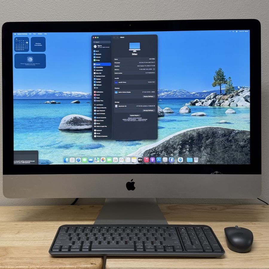 2020 iMac 27” 5K i7/16GB/500GB SSD Tahoe (Cracked Screen)