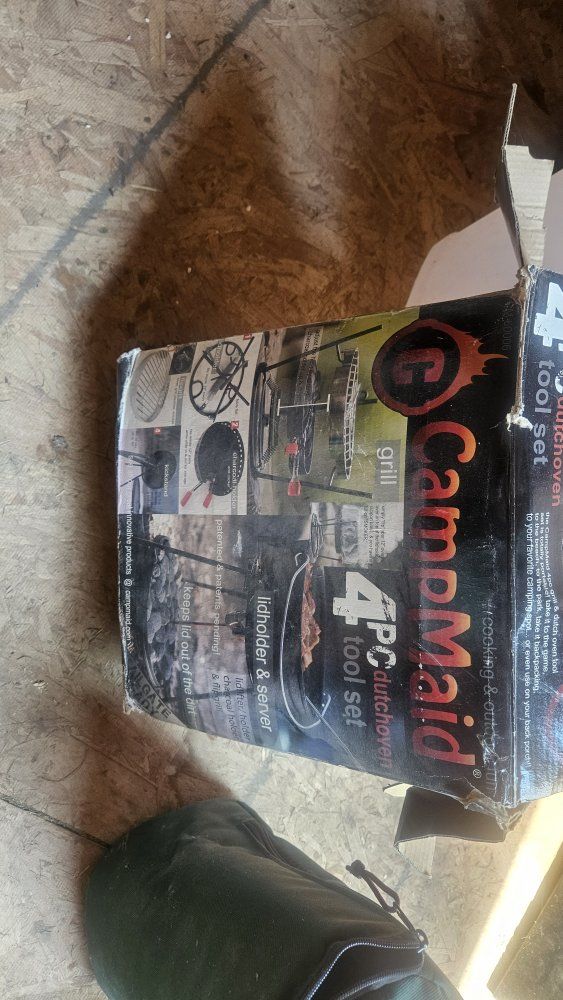 CampMaid 4-Piece Outdoor Dutch Oven & Grill Tool Set