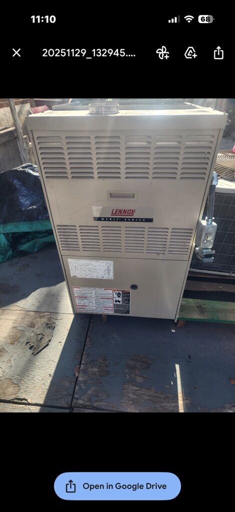 Lennox Furnace And Central Air System