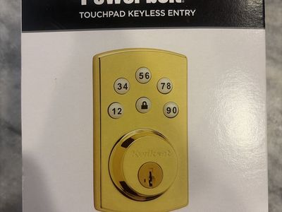 Kwikset Powerbolt 2 Touchpad Keyless Entry Deadbolt Lock - Gold