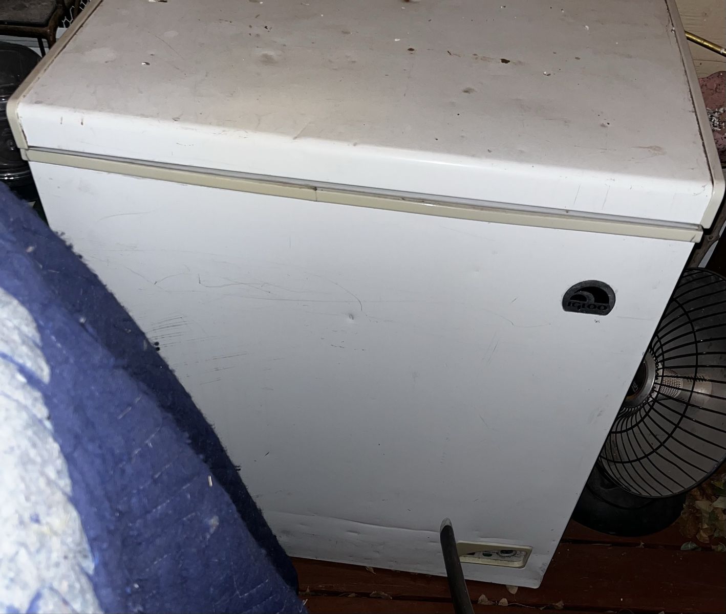 Igloo White Chest Freezer - Used