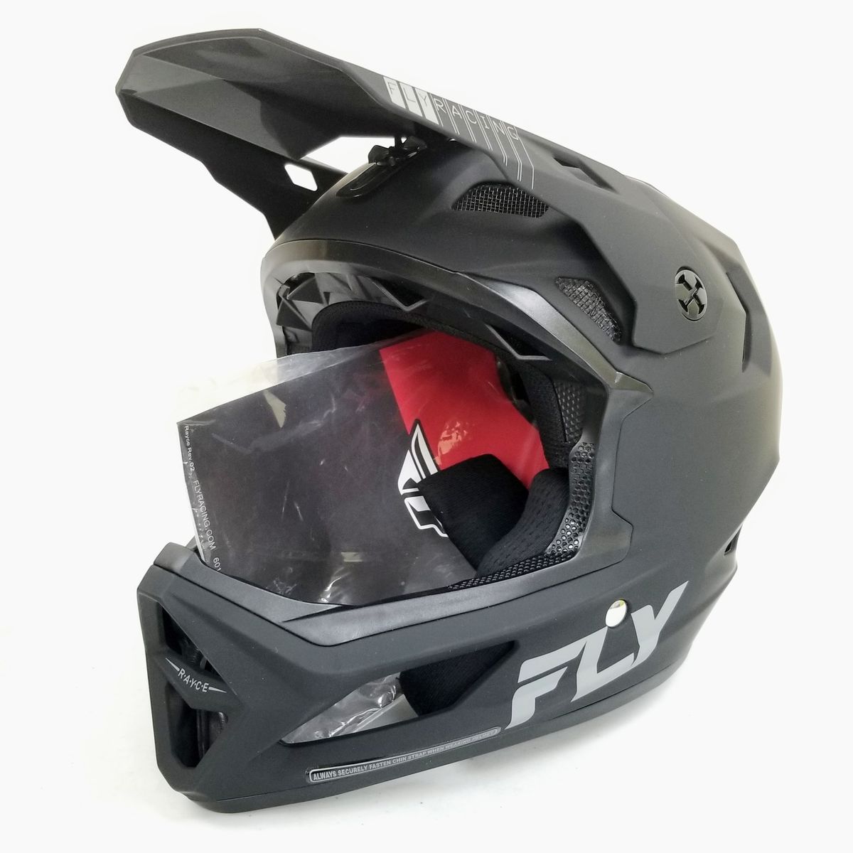 Fly Racing Rayce MTB/BMX Bicycle Helmet (Black, Youth Medium) (73-3613YM-L-R1-S4)