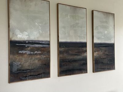 Set Of 3 Large Decorative Landscape Hanging Prints