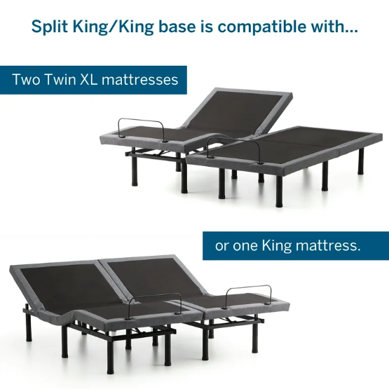 NEW! Twin XL Adjustable Bed Base - Members Mark Premier - Pillow Tilt & Massage (Premier Model)
