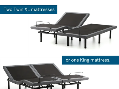 NEW! Twin XL Adjustable Bed Base - Members Mark Premier - Pillow Tilt & Massage (Premier Model)