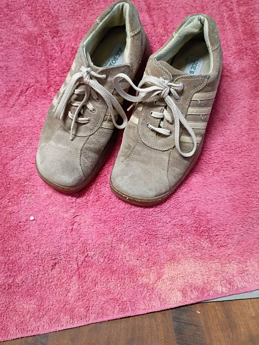 Vintage Joe Boxer Men's Suede Casual Lace-Up Sneakers Size 9 Tan