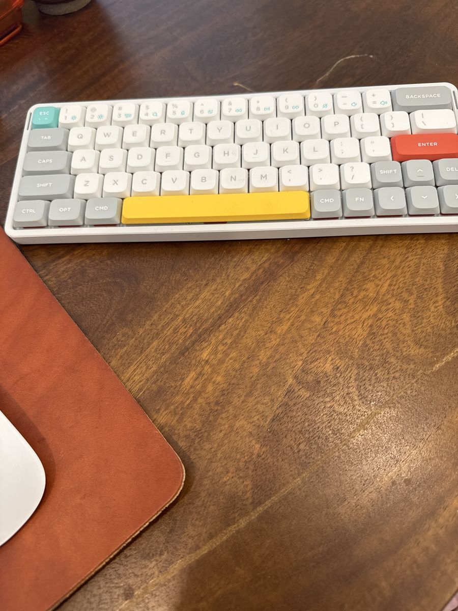 NuPhy Air60 V2 Mechanical Keyboard - White - Slightly Bent/Sloped