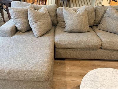 Z Gallerie Del Mar Sectional Sofa, Grey, 108.5" L x 42" D with 66" Chaise