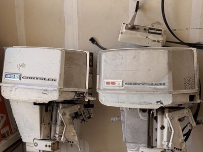 Chrysler Outboard 35hp W/controls + Parts Motor