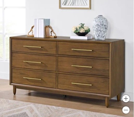 Northridge Home Marina Del Rey 6-Drawer Dresser 64in x 18in x 33.5un 1812415 #102332