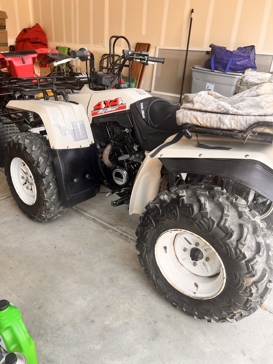 1988 Yamaha Big Bear 350 4x4 ATV - Clean Title, New Carb & Battery