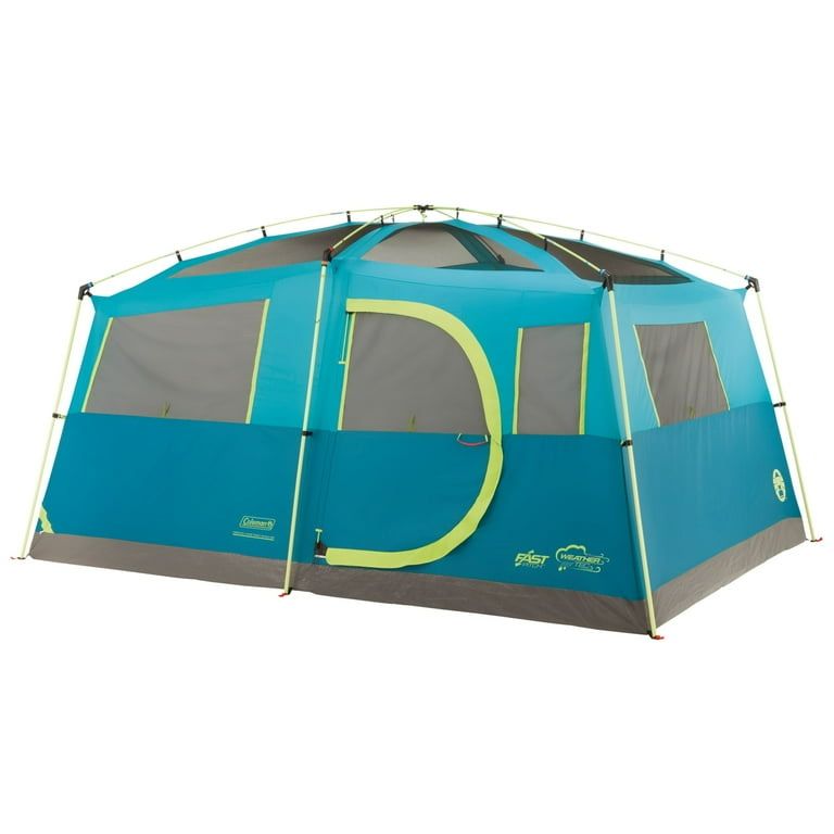 Coleman 8-Person Tenaya Lake Fast Pitch Cabin Camping Tent with Closet – New