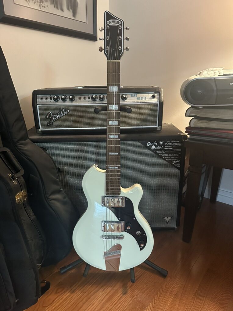 Supro Westbury White Solid Body