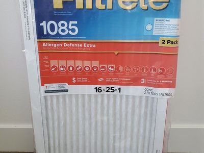 New 2-Pack of 3M 16x25x1 MERV 11 Furnace A/C HVAC Filters 1085 Filtrete