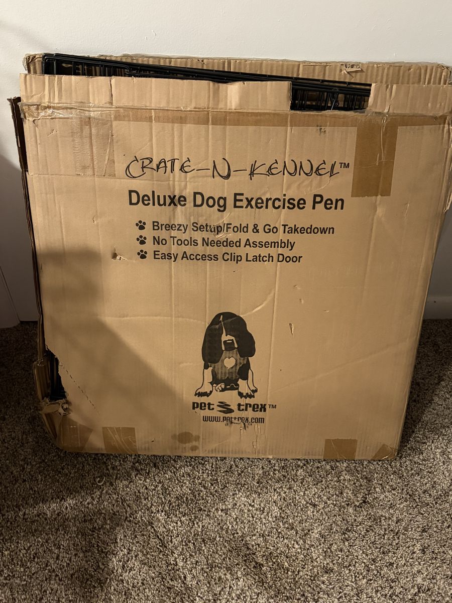 Crate N Kennel Dog Exercise Pen Black