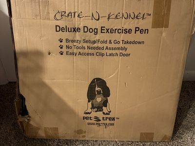 Crate N Kennel Dog Exercise Pen Black