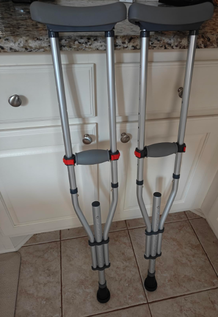 New in box Pair of Height Adjustable Crutch