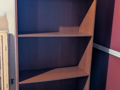 Three - Classic 5-Shelf Wooden Bookcase - Adjustable Shelves (30" W x 72" H)