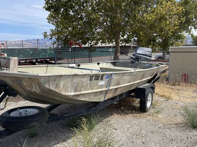 Duck fish River jet jon boat