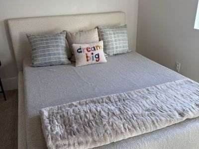 Queen Bed + Memory Foam Mattress – Birch Lane – Excellent Condition ($500 OBO)