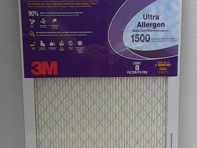 New 3M FILTRETE Ultra Allergen Furnace Air Filter with 1500 Filtration Level - 16x25x1