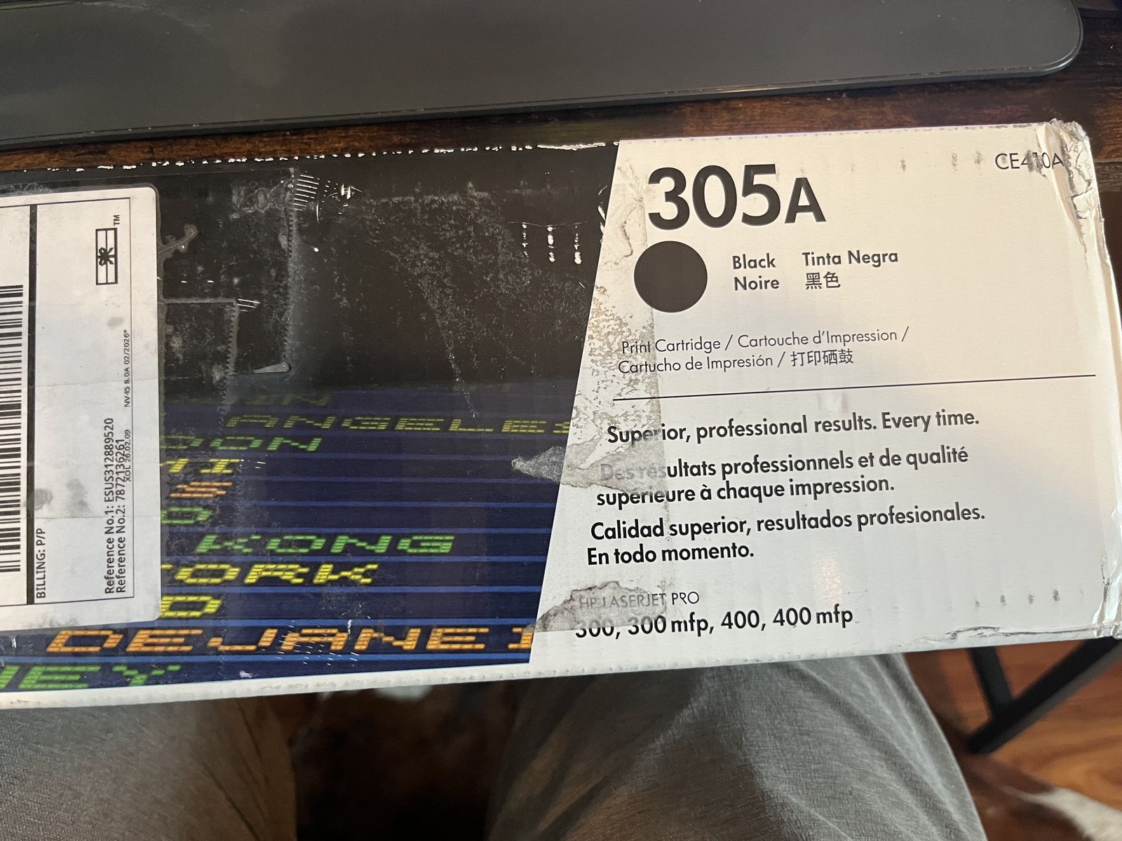 HP 305A CE410A black ink toner NEW