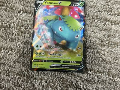 Venusaur V SWSH100 Holo Promo Pokémon Card - Used Good Condition