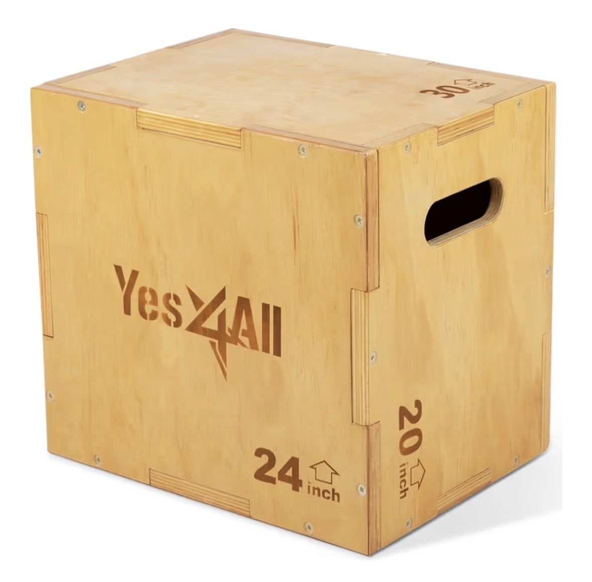 Yes4All plyo exercise box. 30” x 24” x 20”