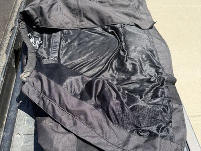 Fulmer Motorcycle Riding Jacket - Black, Men's Size Large, Padded for Protection