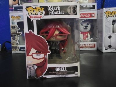 Funko Pop! Animation Black Butler Grell #18 Vinyl Figure in Damaged Box
