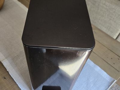 Ninestar Black Step Trash Can