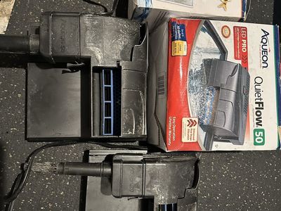Aqueon QuietFlow 50 LED Pro Power Filter & Aqueon Filter Cartridges - For up to 50 Gallons