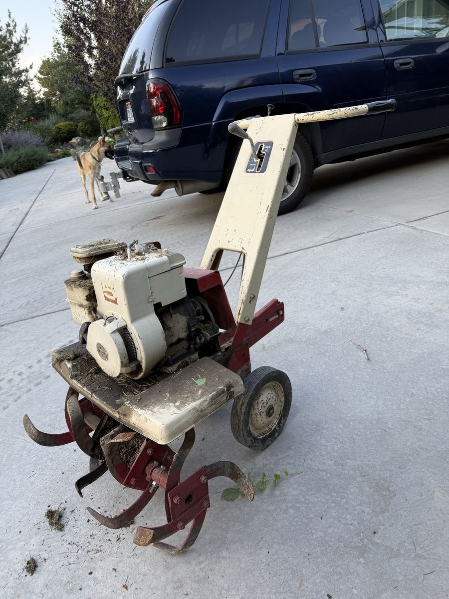 Vintage Heavy-Duty Front-Tine Garden Tiller (Tecumseh Engine) – As-Is