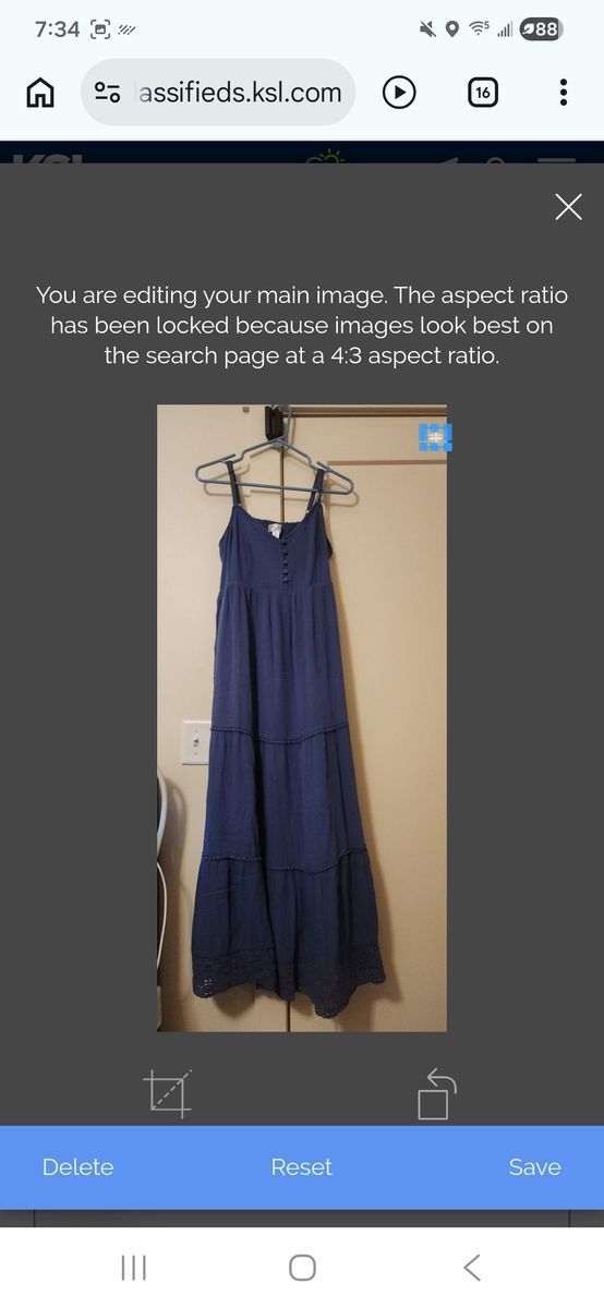 Blue summer dress