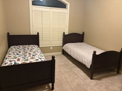 Pottery Barn twin beds with mattresses