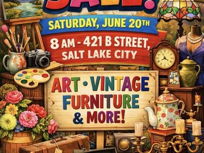 YARD SALE - Original Art, Vintage Items, Furniture & More! June 20th - Salt Lake City