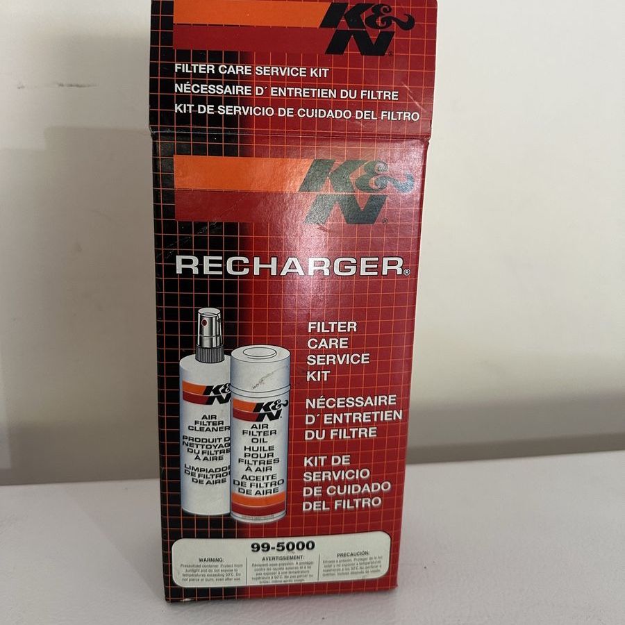 K&N Recharger Filter Care Service Kit 99-5000 - Air Filter Cleaner & Oil Maintenance