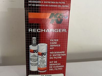 K&N Recharger Filter Care Service Kit 99-5000 - Air Filter Cleaner & Oil Maintenance