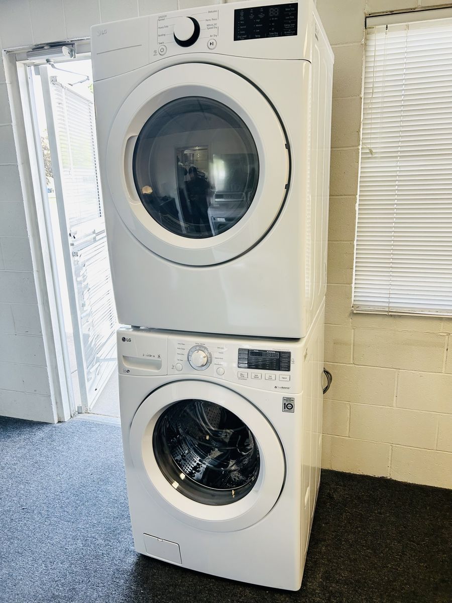 Lg stackable or side by side washer and dryer set 