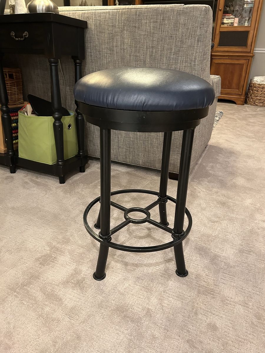 Metal swivel barstools (set of 4)